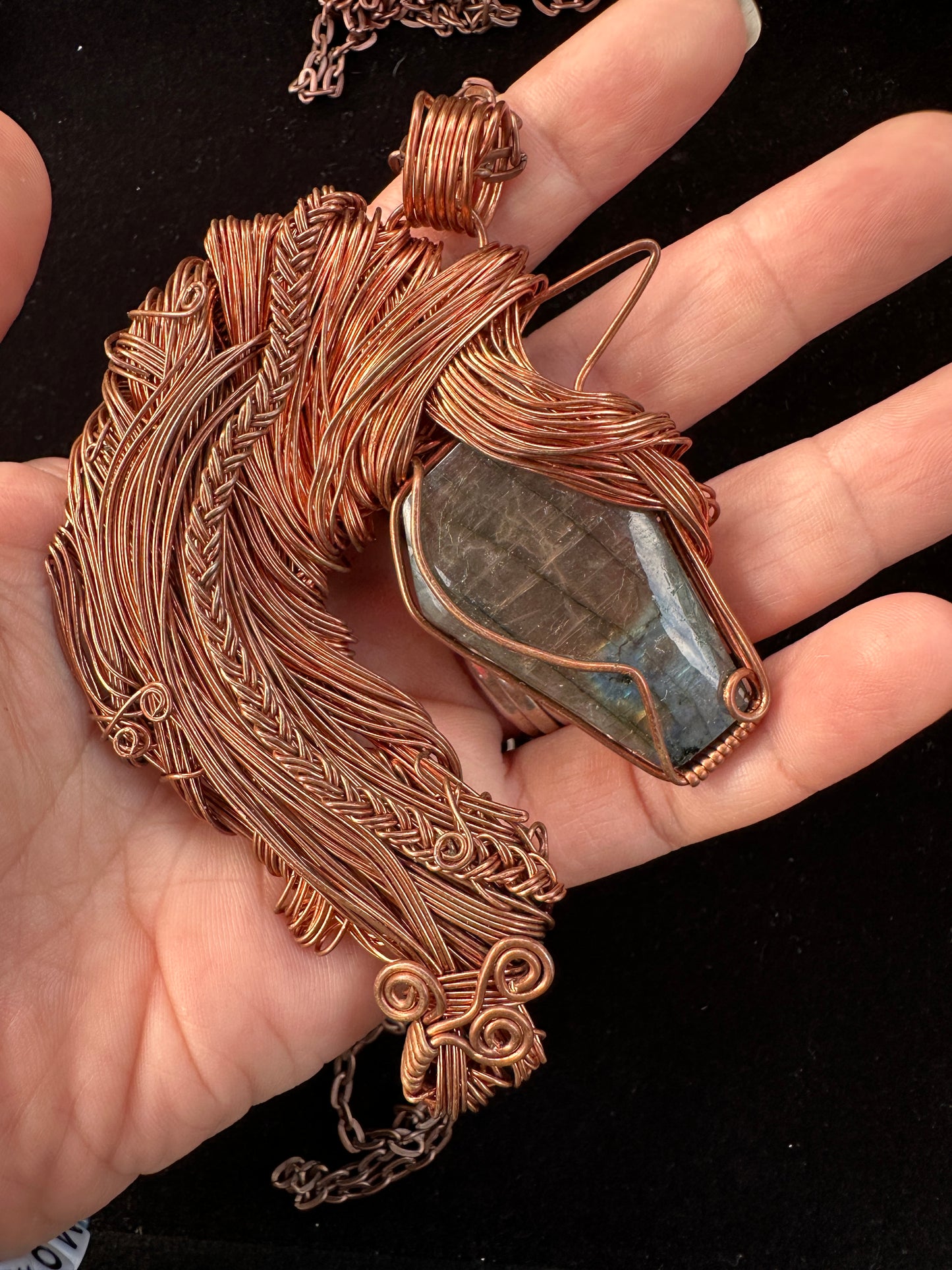 Wire Wrapped Horse ~ Cyprium