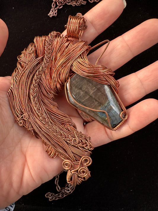 Wire Wrapped Horse ~ Cyprium