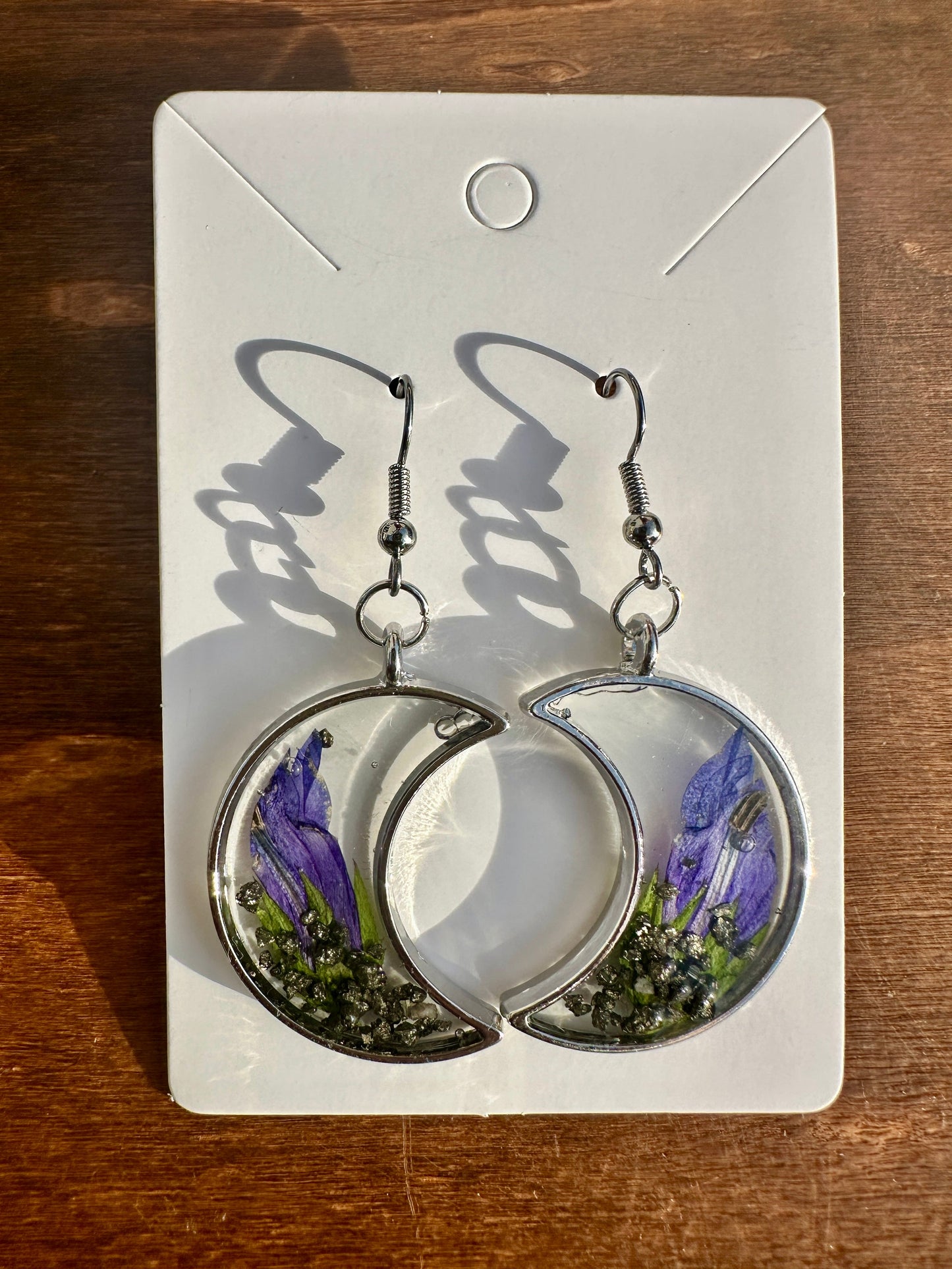 Silver Moon Earrings