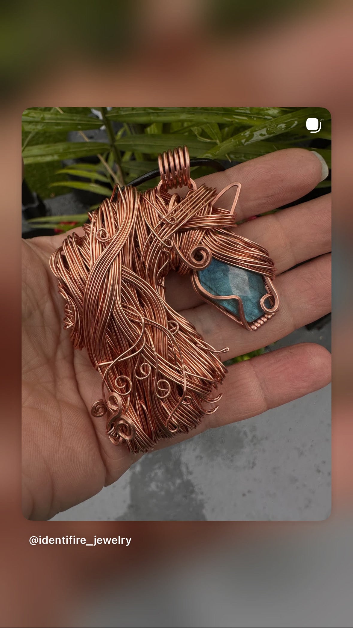 Wire Wrapped Horse ~ Marie