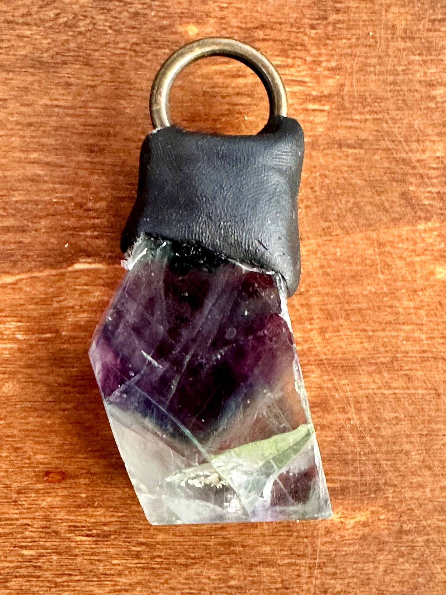 Purple/Green Fluorite with black surround