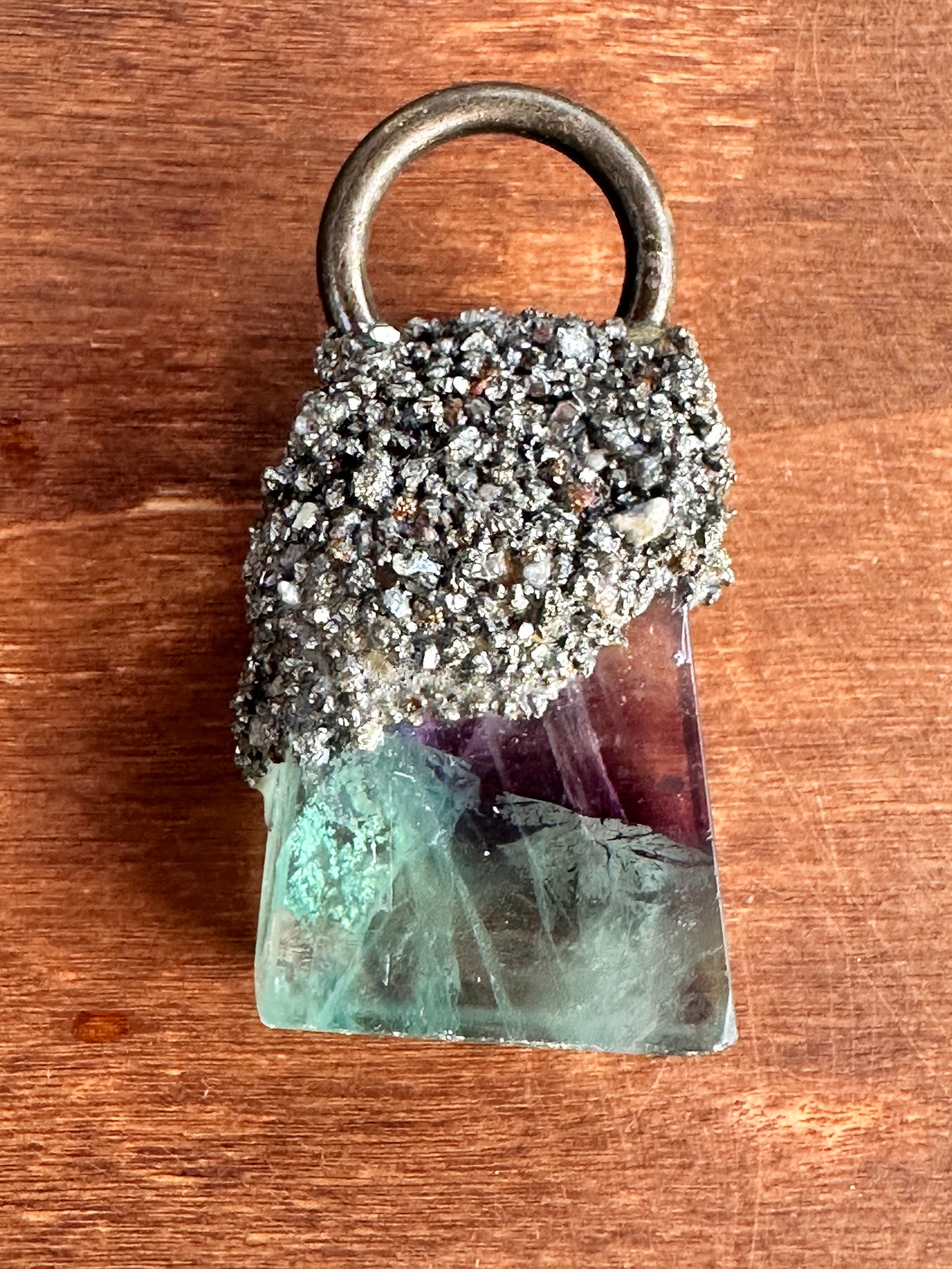 (Mini) Purple/Green Fluorite with Pyrite