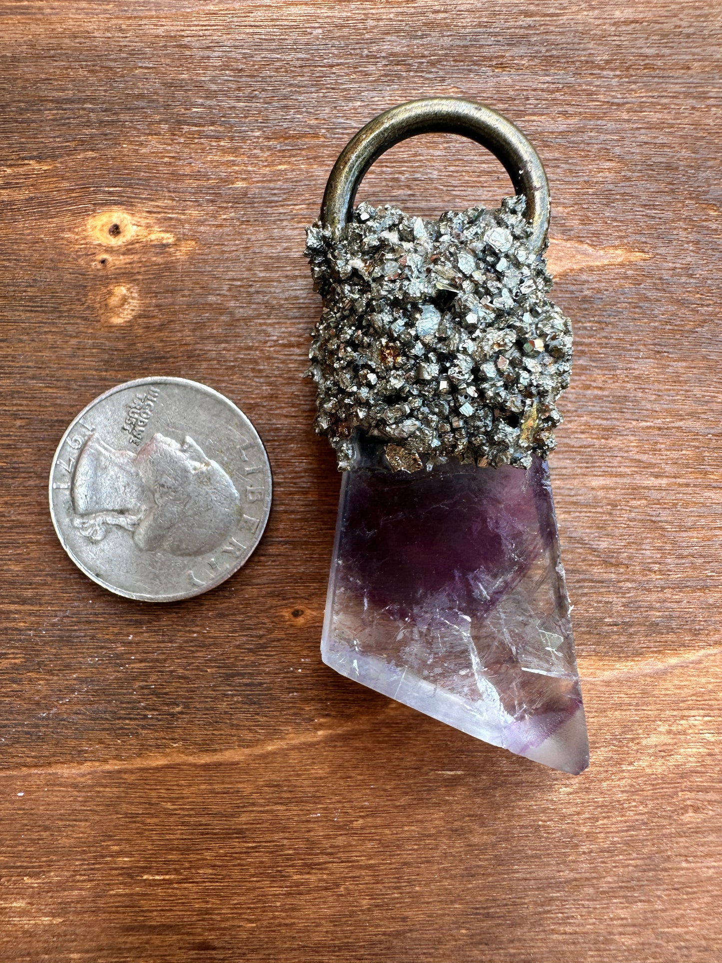 Icy Fluorite Pendant