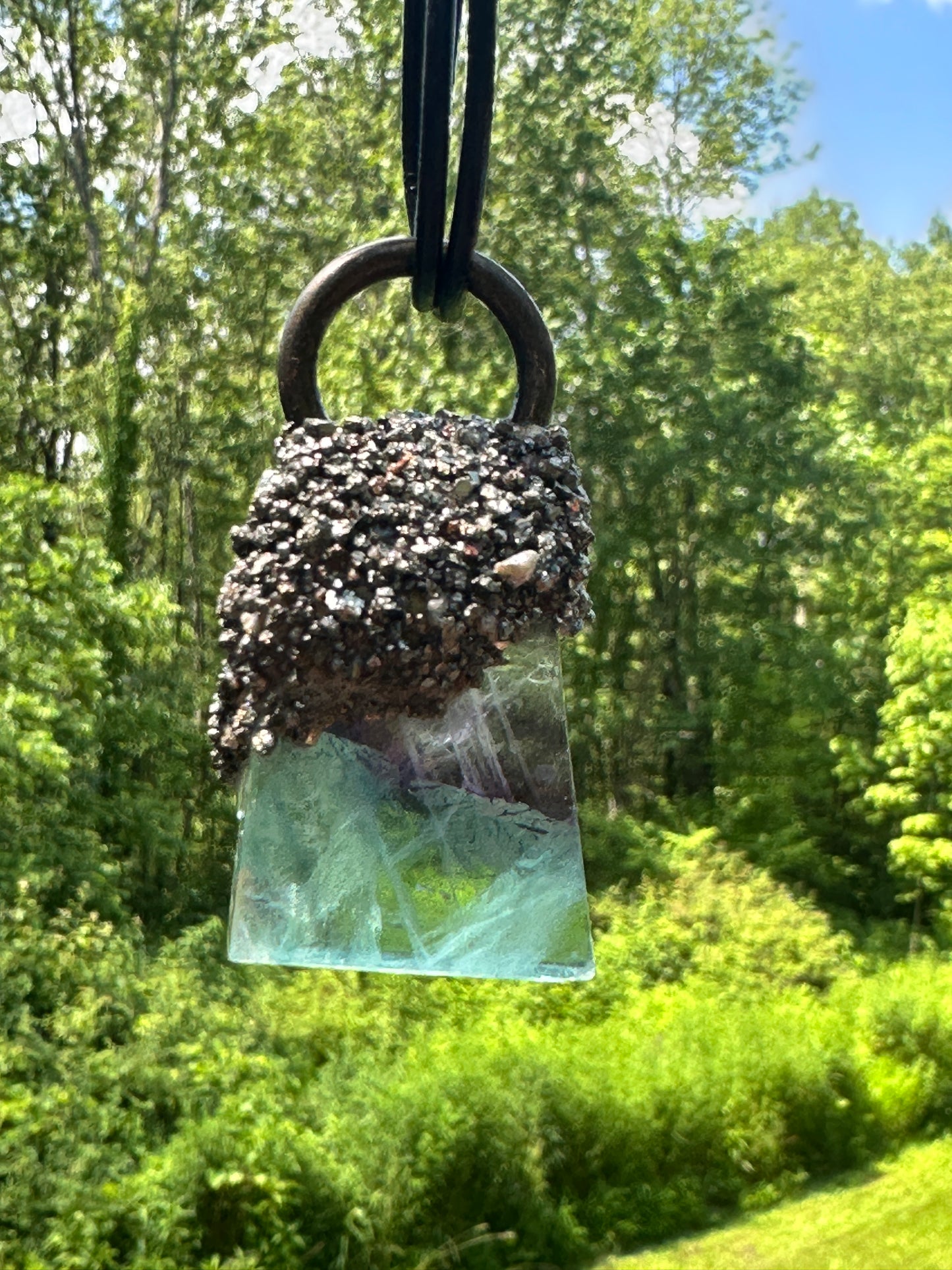 (Mini) Purple/Green Fluorite with Pyrite