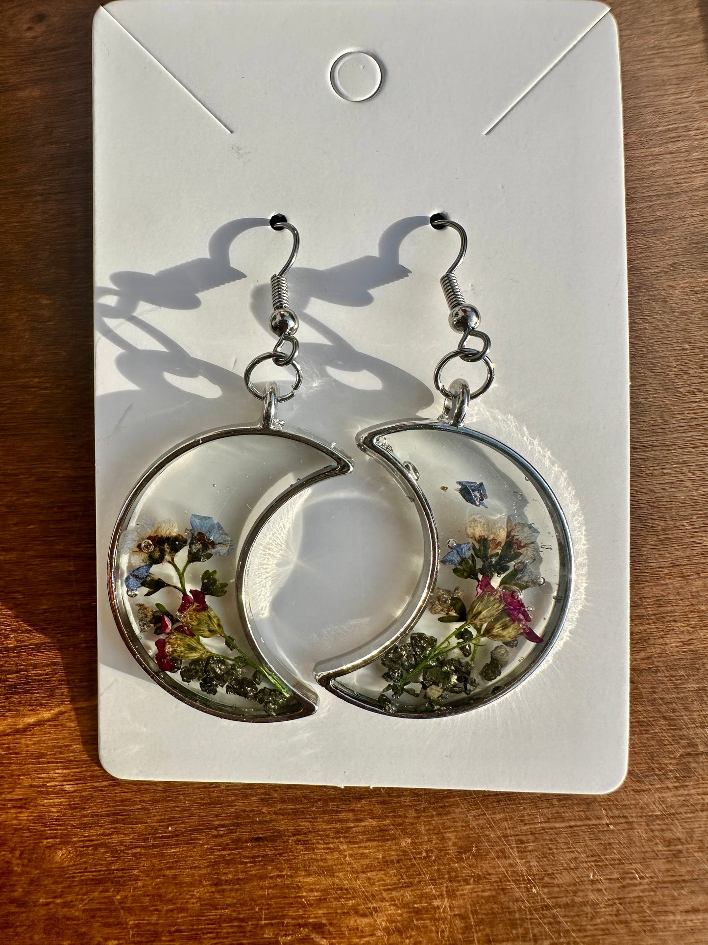 Silver Moon Earrings