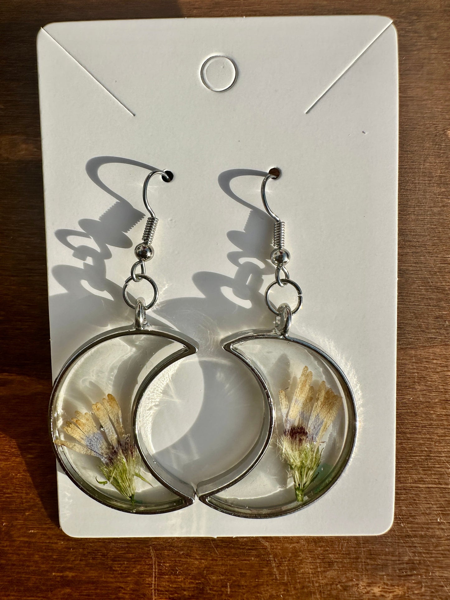Silver Moon Earrings