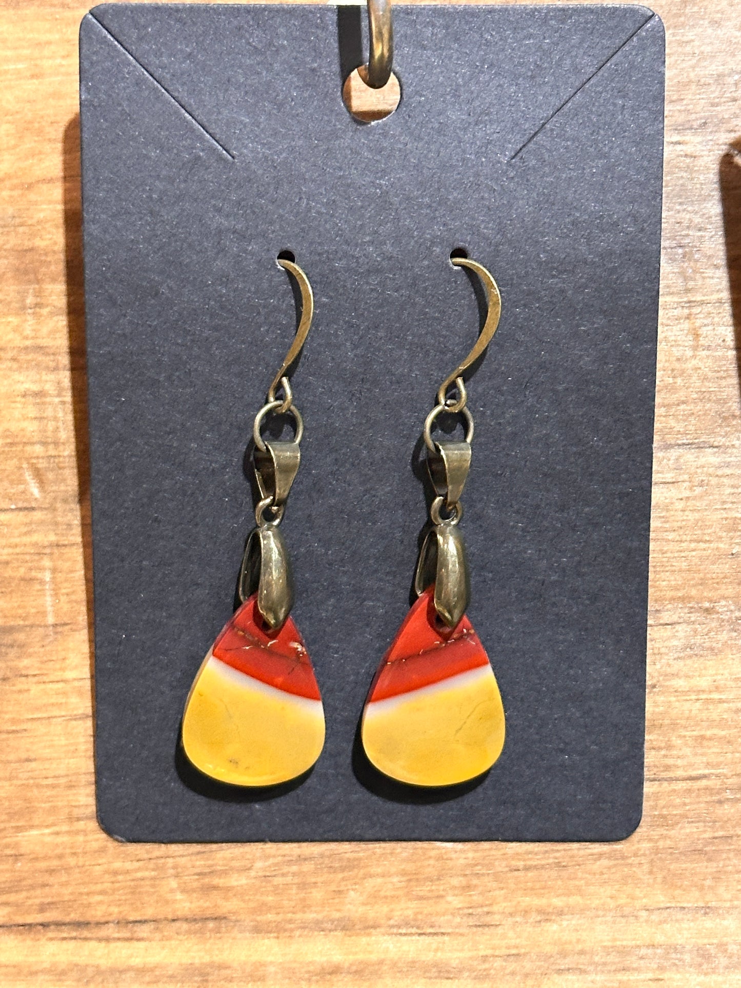 Mookaite (long tear drop dangles)