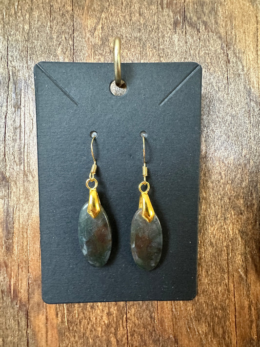 Moss Agate & Gold
