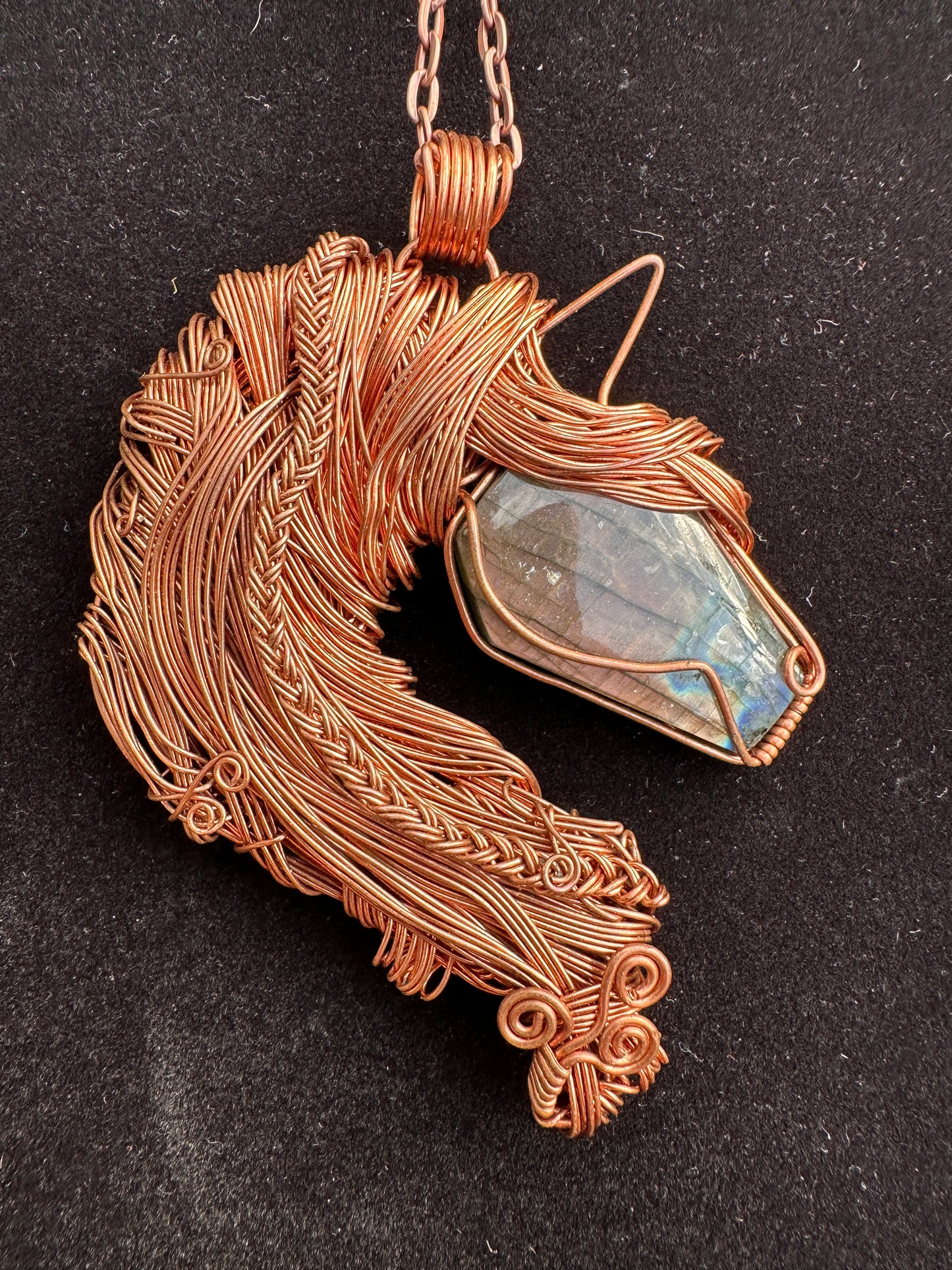 Wire Wrapped Horse ~ Cyprium