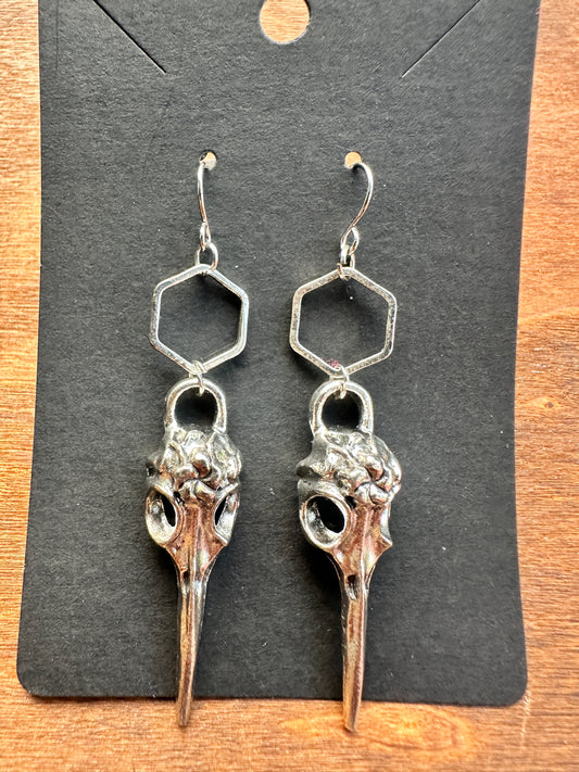 Hexagon Raven Skulls