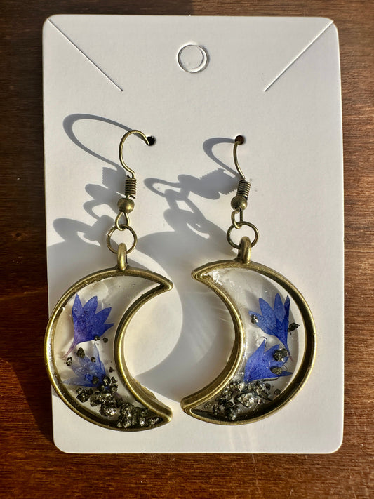 Bronze Moon Earrings