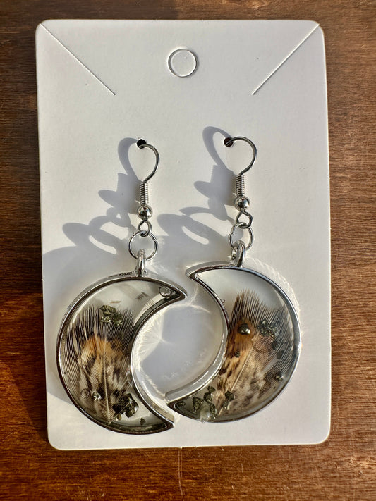 Silver Moon Earrings