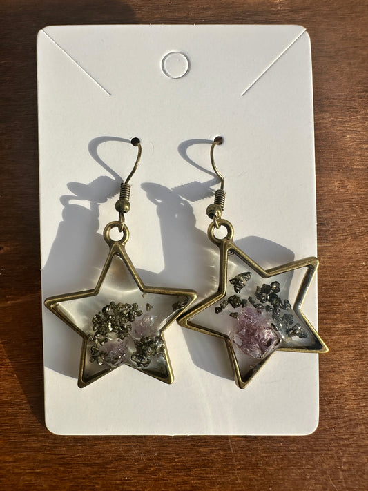 Bronze Star Earrings
