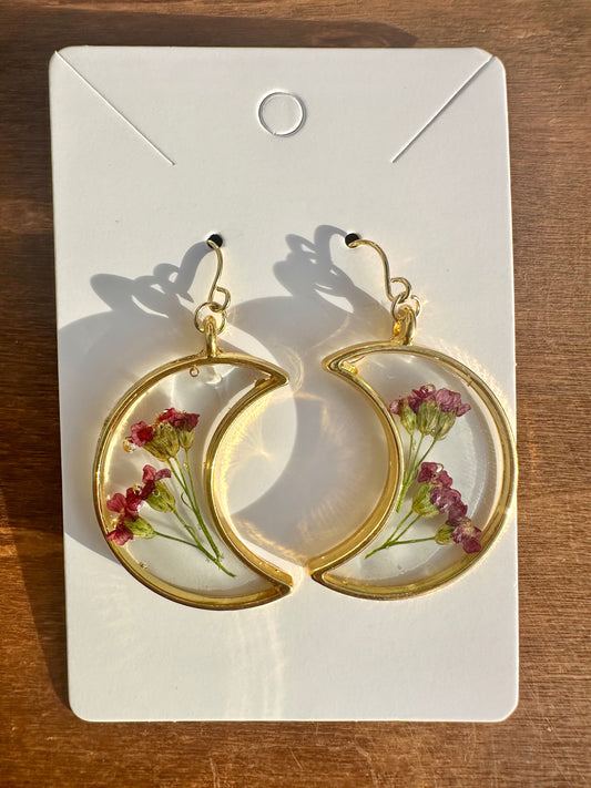 Gold Moon Earrings