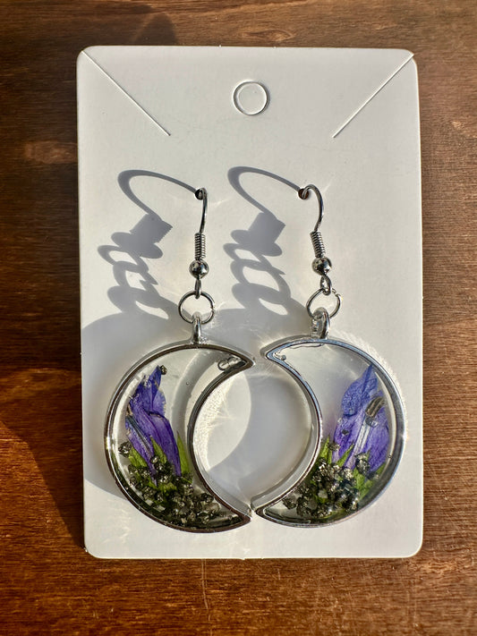 Silver Moon Earrings