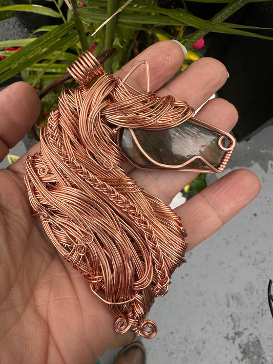 Wire wrapped horse ~ Horace