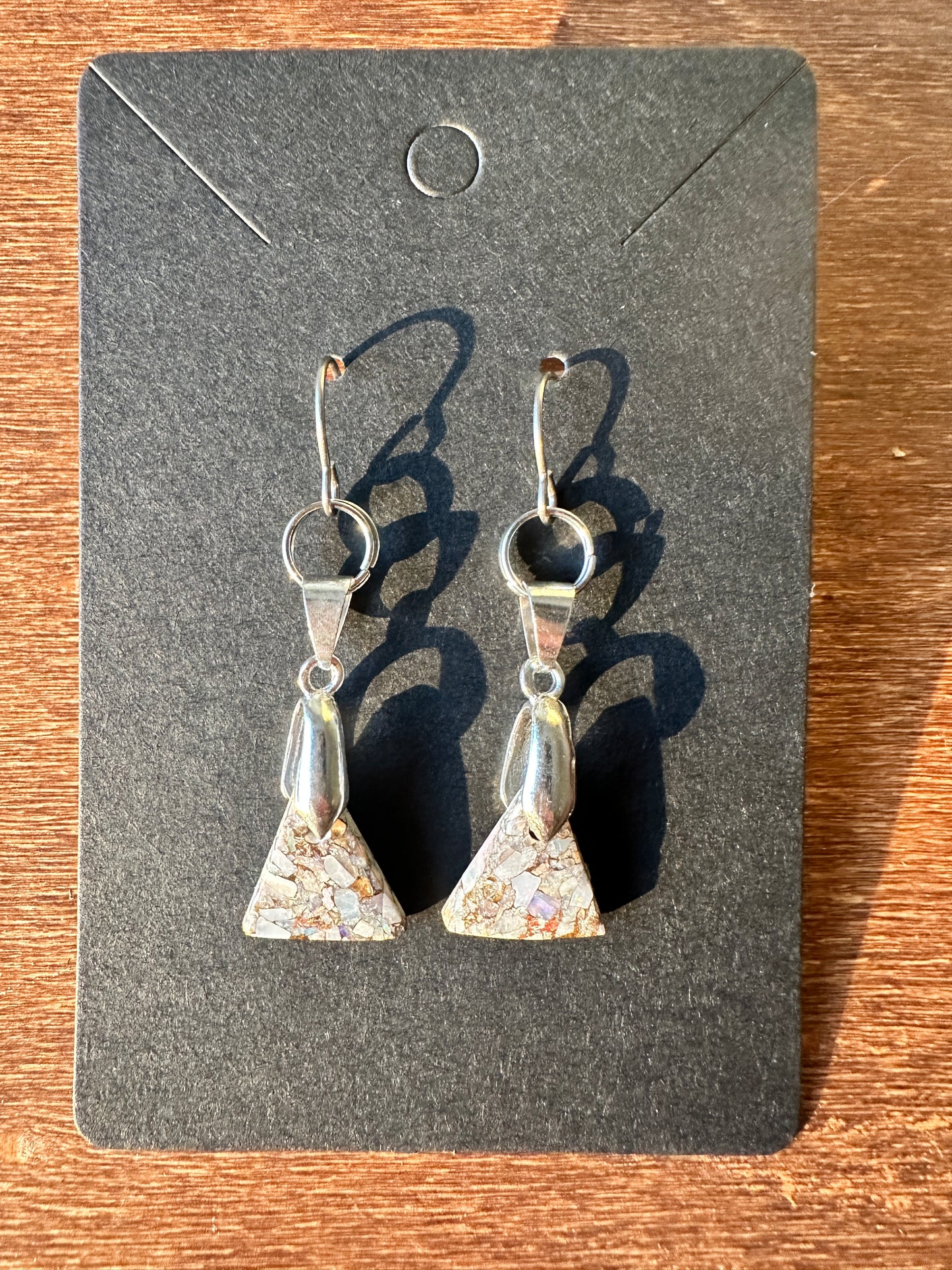 Opal Earrings (triangles)