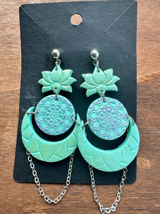 Seafoam & Lavender Lotus Moons
