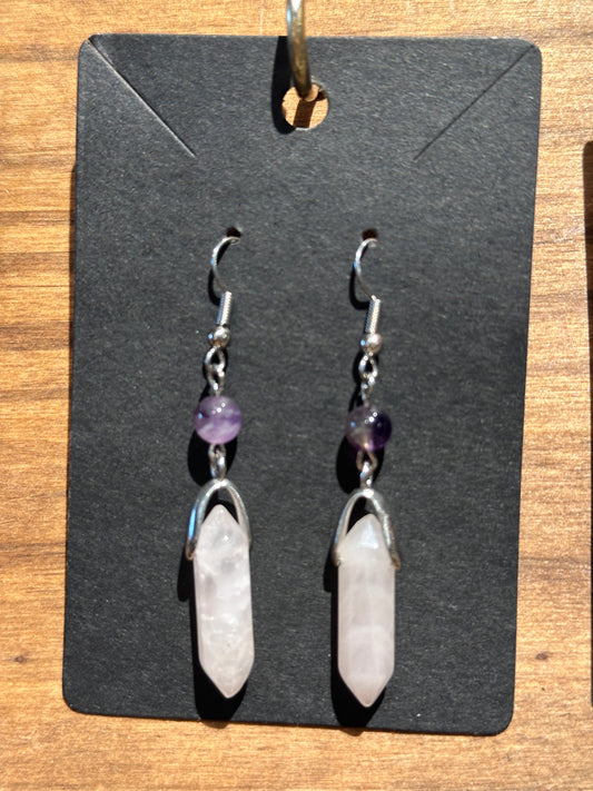 Rose Quartz Earrings
