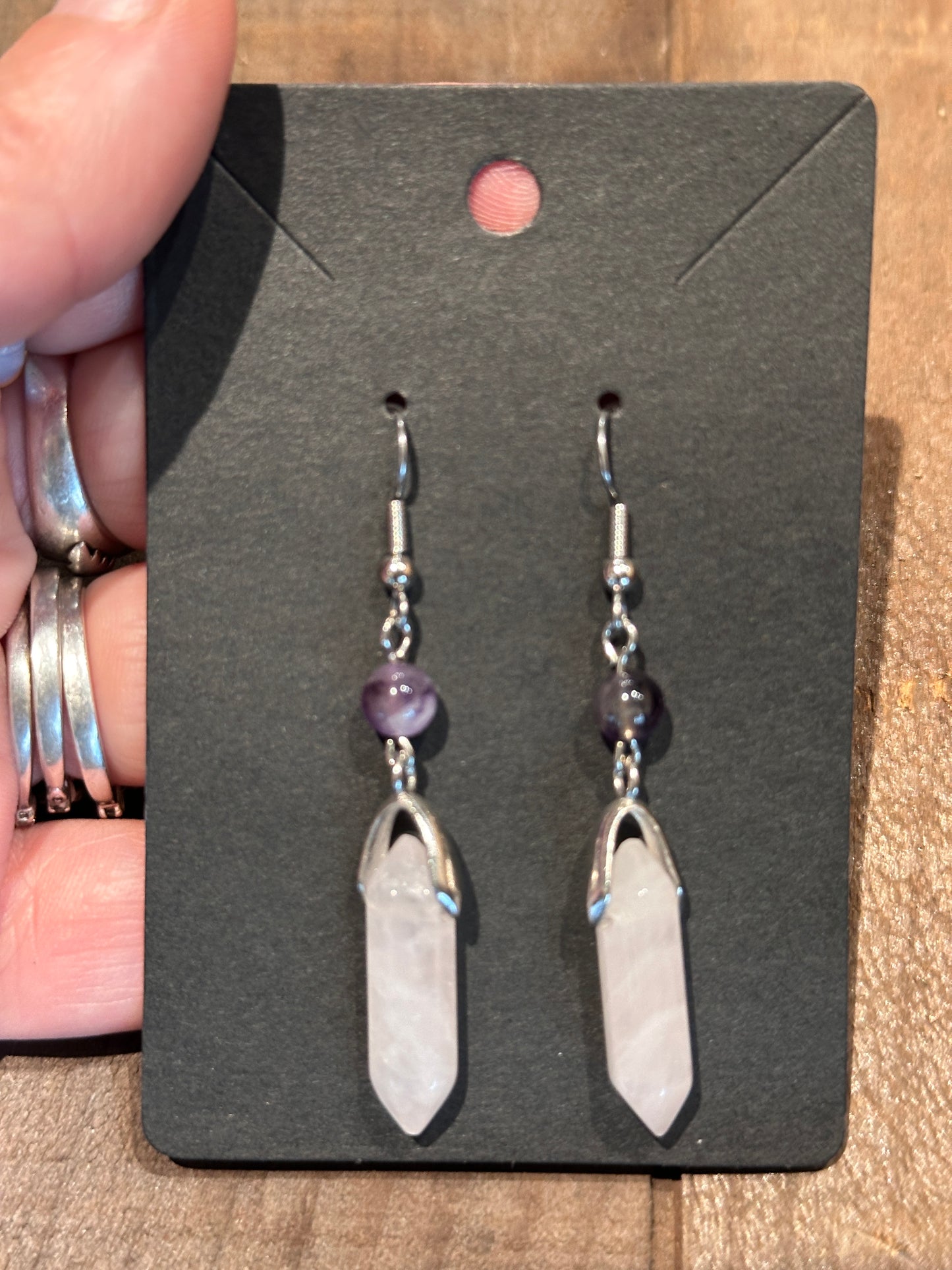 Rose Quartz Earrings