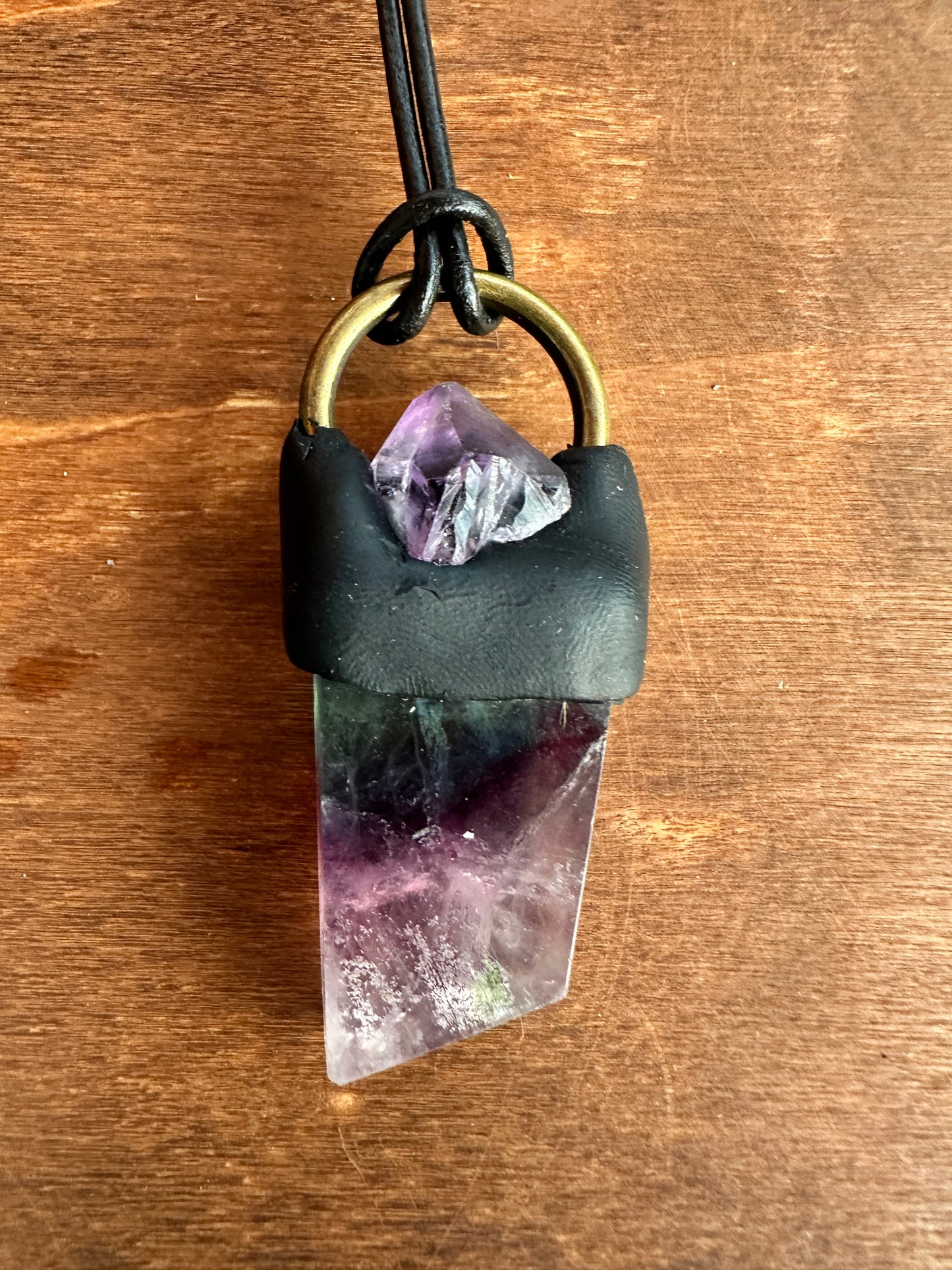 Purple/Green Fluorite & Amethyst