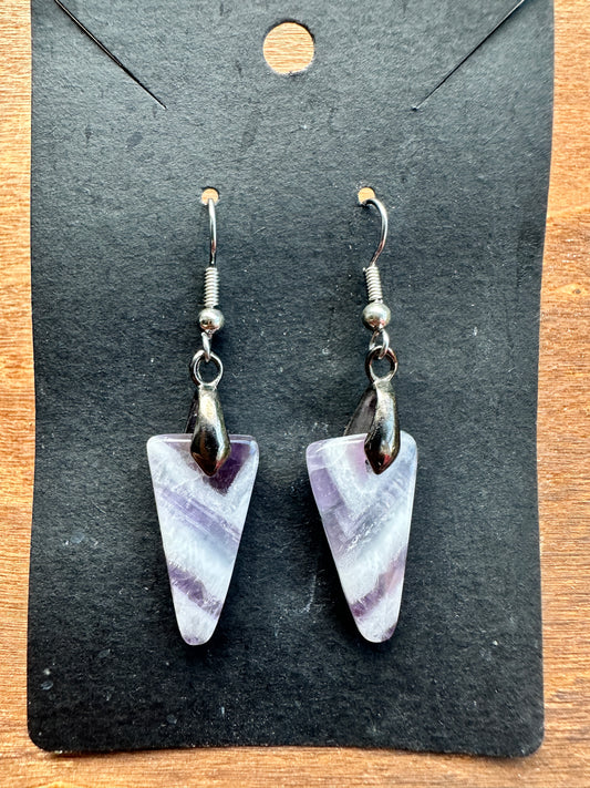 Amethyst Chevron Triangles
