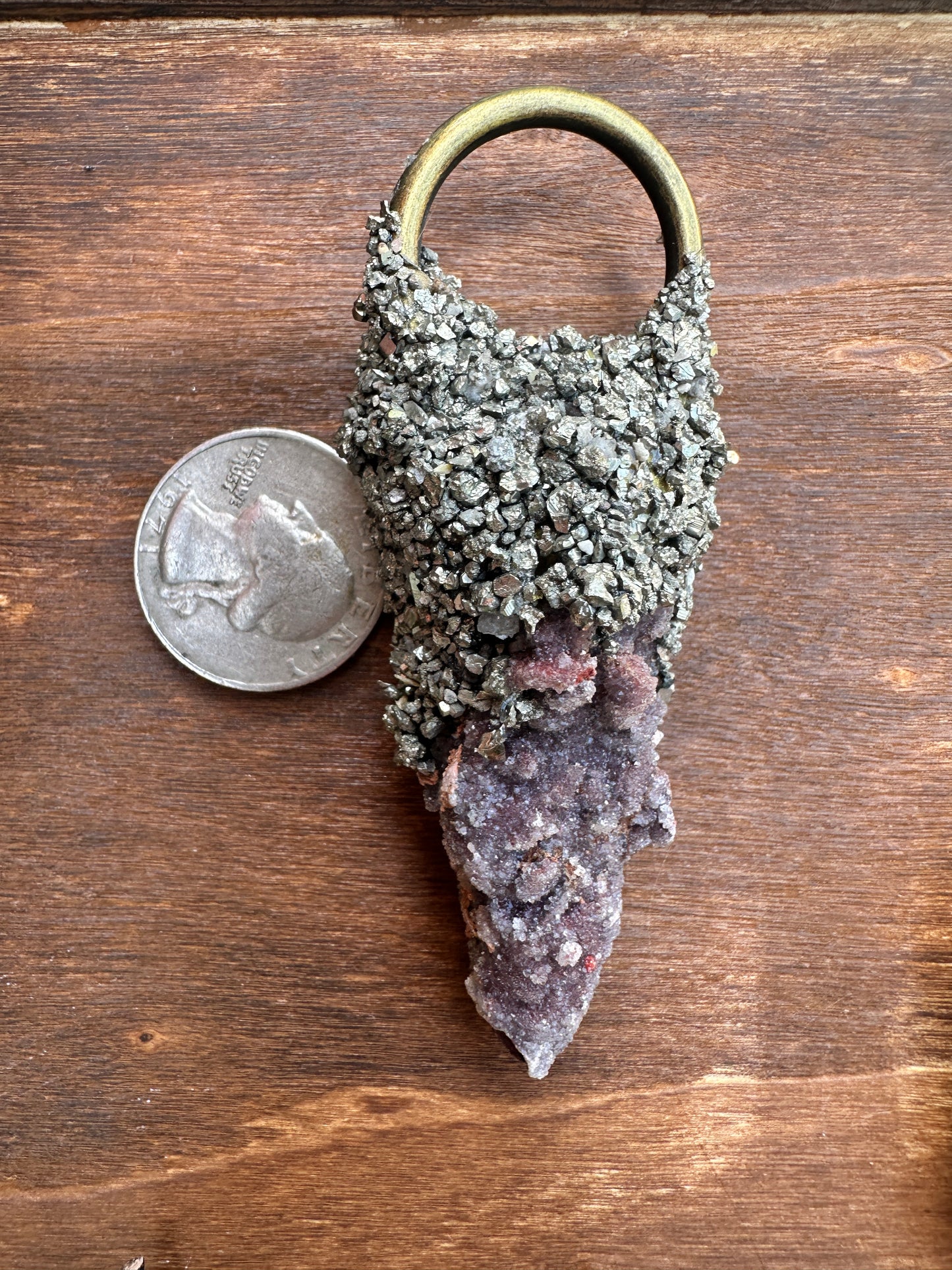 Moroccan Red Quartz with Pyrite
