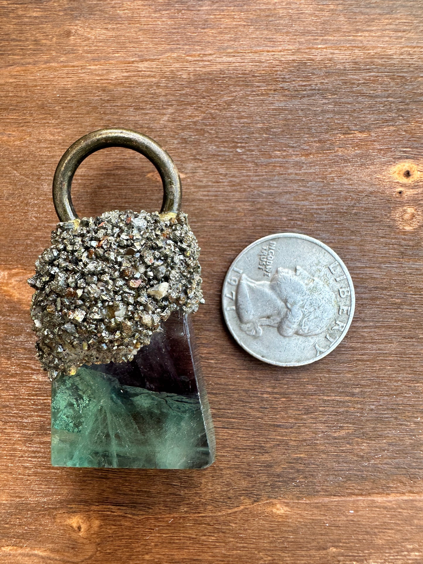 (Mini) Purple/Green Fluorite with Pyrite