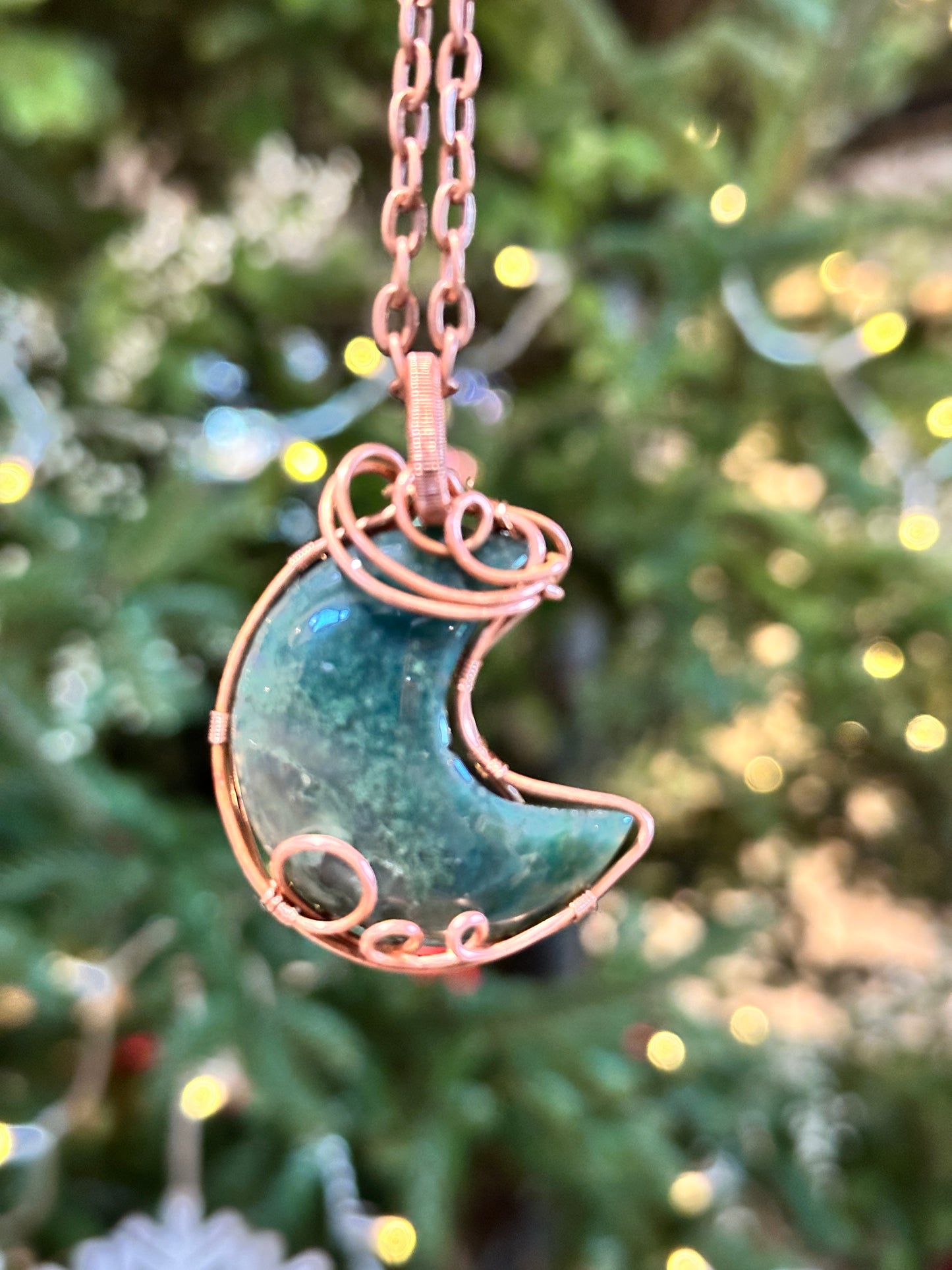 Moss Agate Moon